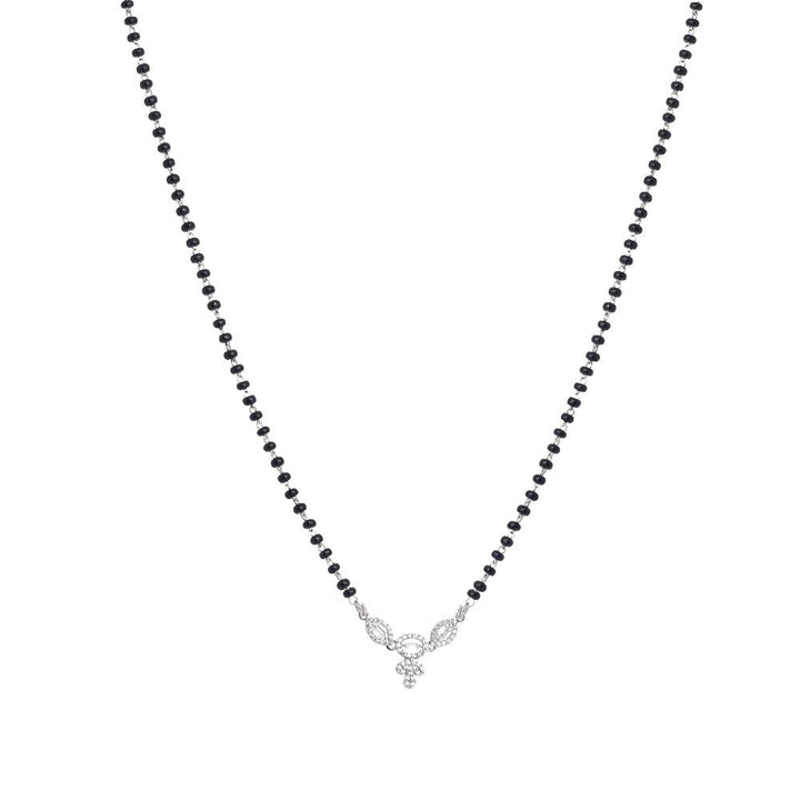 Silver Blooming Love Mangalsutra - tassyasilver.com