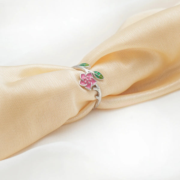 925 Silver Blossom Branch Ring
