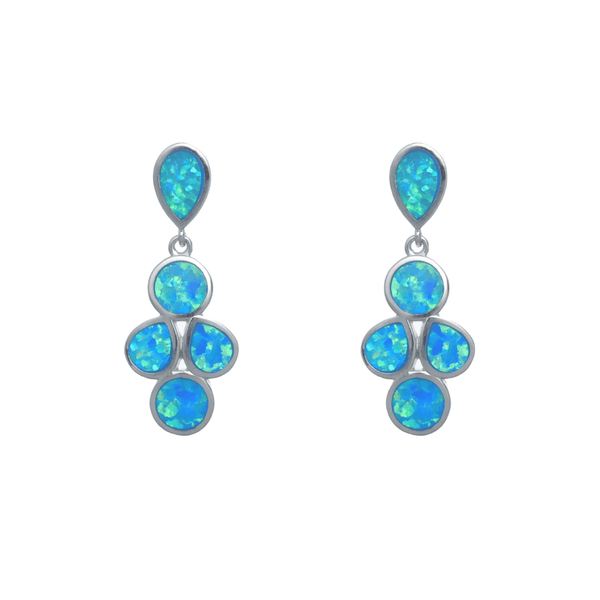 Silver Blossom Opal Earrings - tassyasilver.com