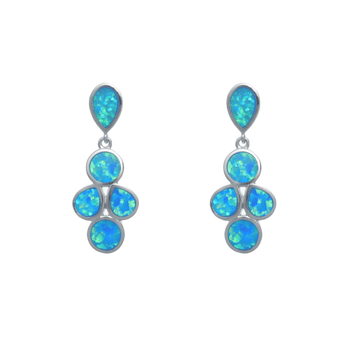 Silver Blossom Opal Earrings - tassyasilver.com
