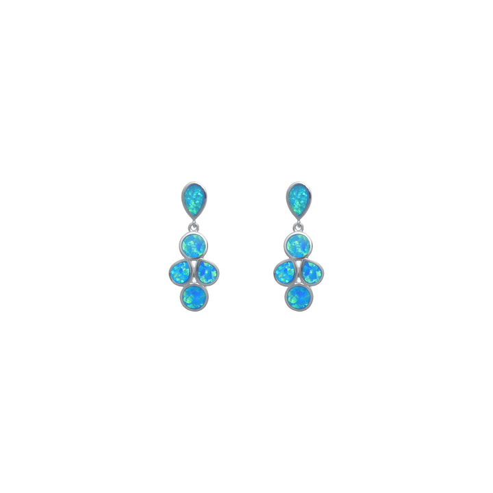 Silver Blossom Opal Earrings - tassyasilver.com