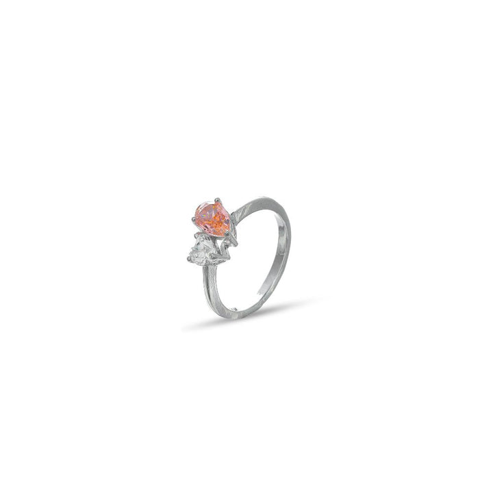 Silver Blush Heart Ring - tassyasilver.com