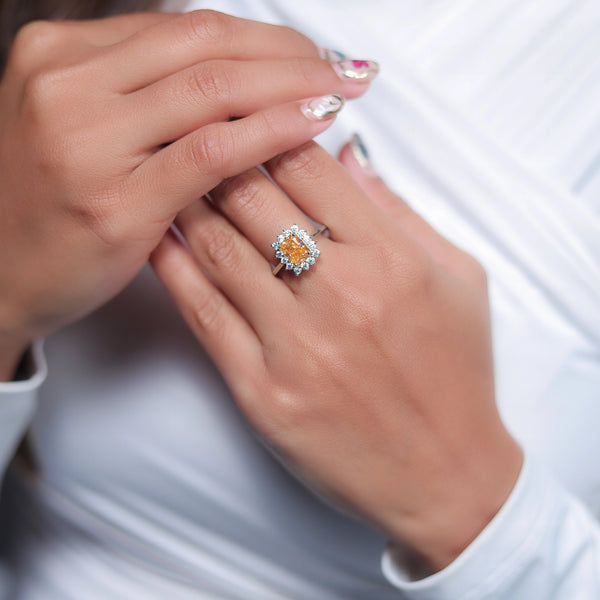 925 Silver Blush Radiance Ring
