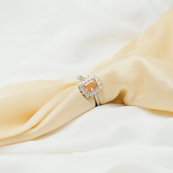925 Silver Blush Radiance Ring