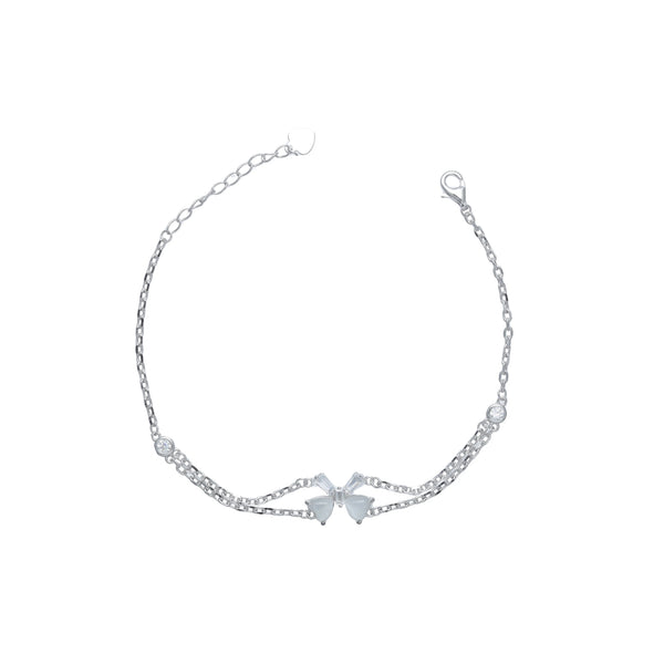 925 Silver Bow Bracelet