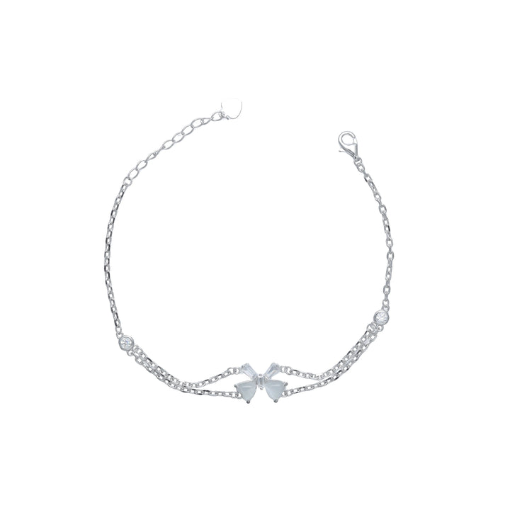 Silver Bow Bracelet - tassyasilver.com