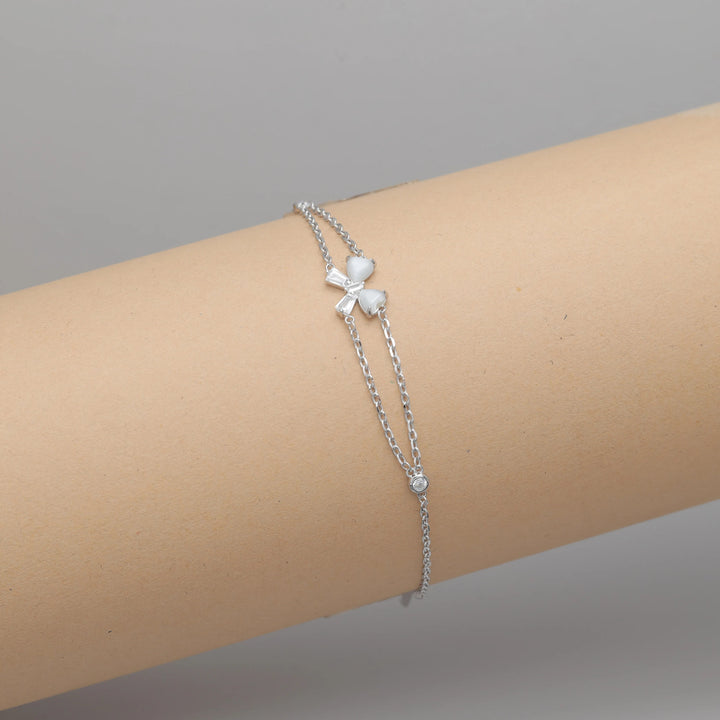 Silver Bow Bracelet - tassyasilver.com