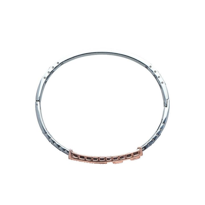 Silver Bronze Grid Cuff - tassyasilver.com
