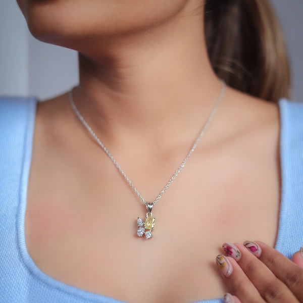 Silver Butter light Charm Chain Pendant - tassyasilver.com