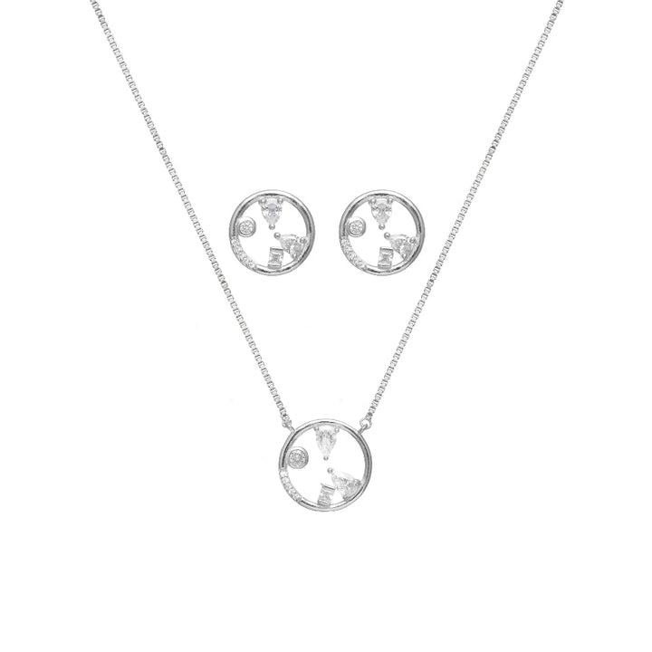 Silver Circle Chain Pendant Top - tassyasilver.com