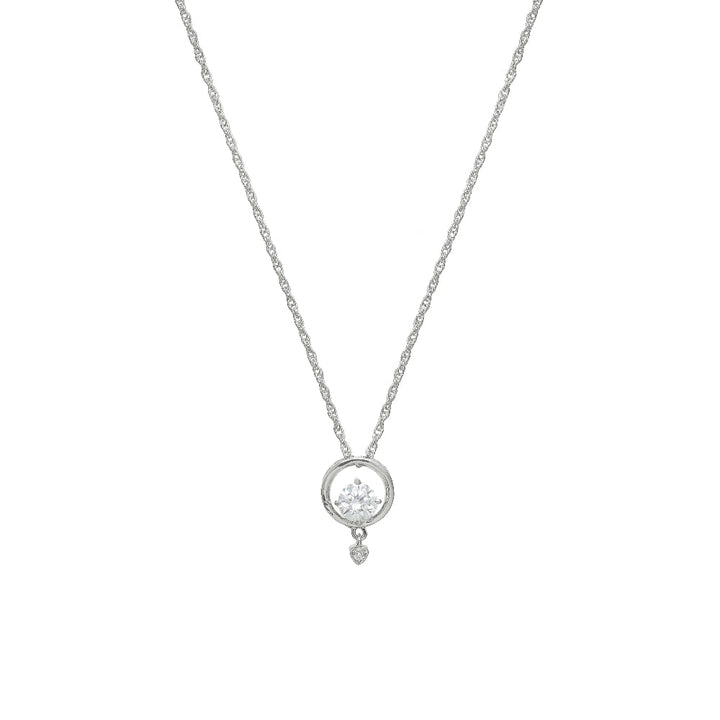 Silver Circle of Shine Chain Pendant - tassyasilver.com