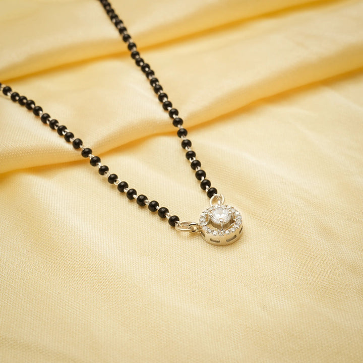 Silver Circle Shine Mangalsutra - tassyasilver.com