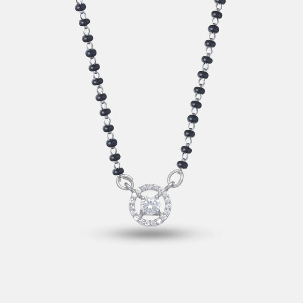 925 silver Circle Shine mangalsutra – Tassya Silver