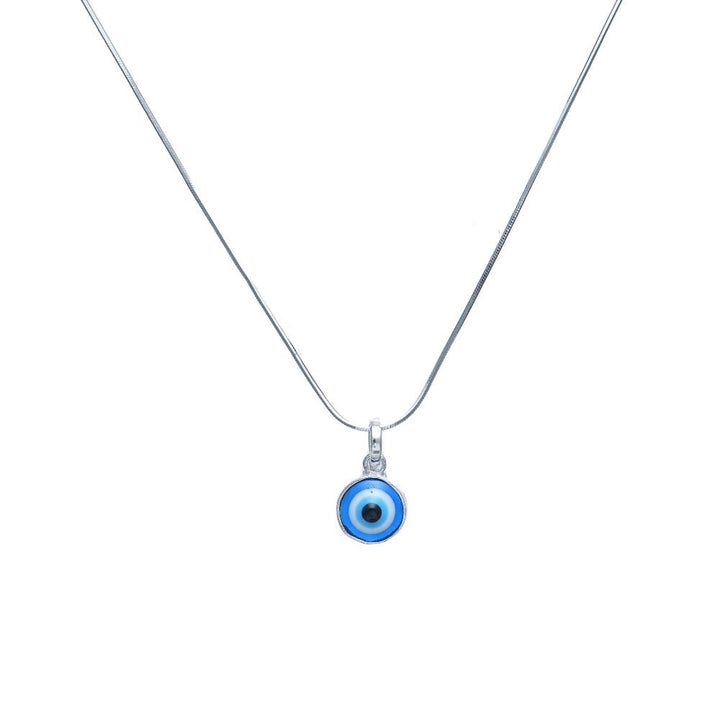Tassya Silver silver Classic Evil Eye chain pendant in 925 sterling silver