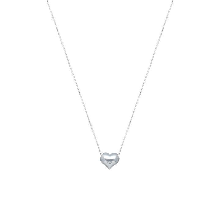 Tassya Silver Classic Heart Chain Pendant for women