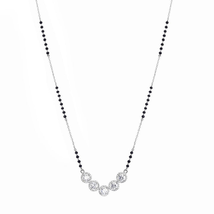 Silver Cluster of Love Mangalsutra - tassyasilver.com