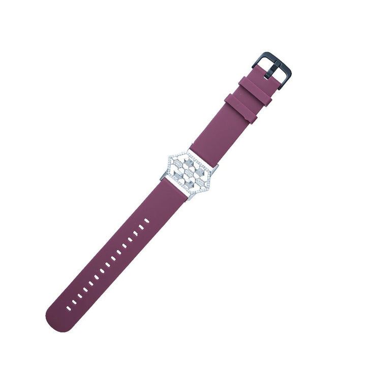 Silver Crimson Honeycomb Timepiece - tassyasilver.com
