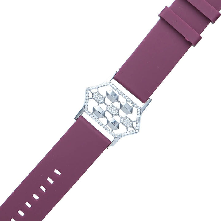 Silver Crimson Honeycomb Timepiece - tassyasilver.com