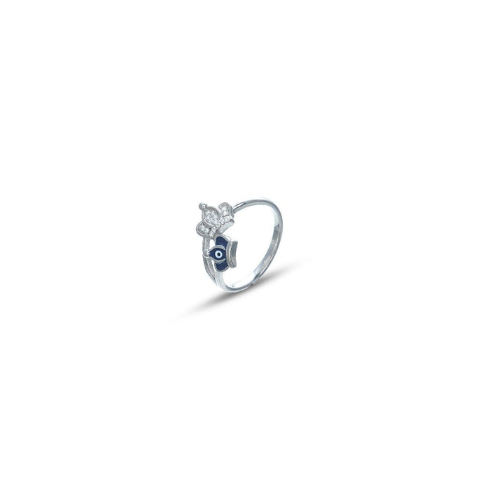 Tassya Silver silver Crown Eye ring in 925 sterling silver