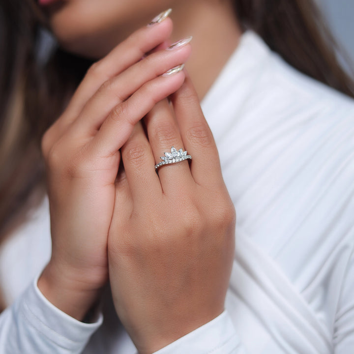 Silver Crown Spark Ring - tassyasilver.com