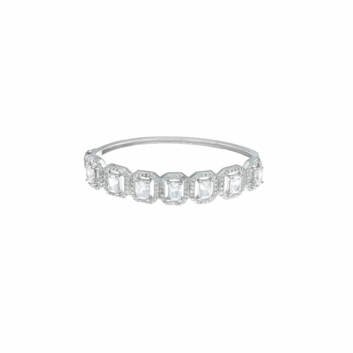 Silver Cubic Zirconia Serenade Kada - tassyasilver.com
