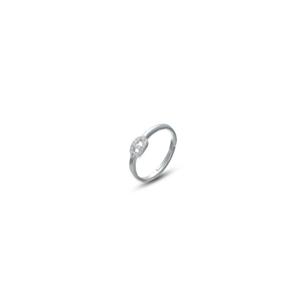 Silver Diamondette Oval Ring - tassyasilver.com