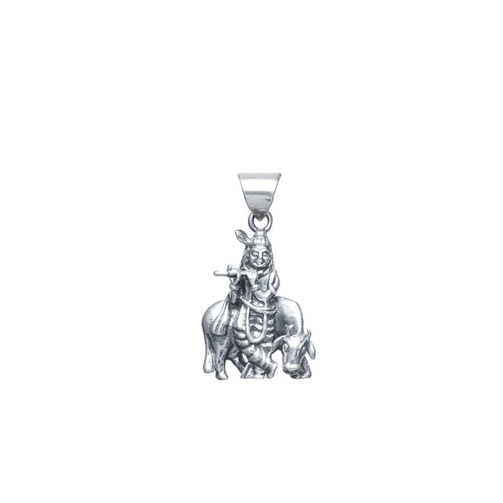 Tassya Silver silver Divine Nandi pendant in 925 sterling silver