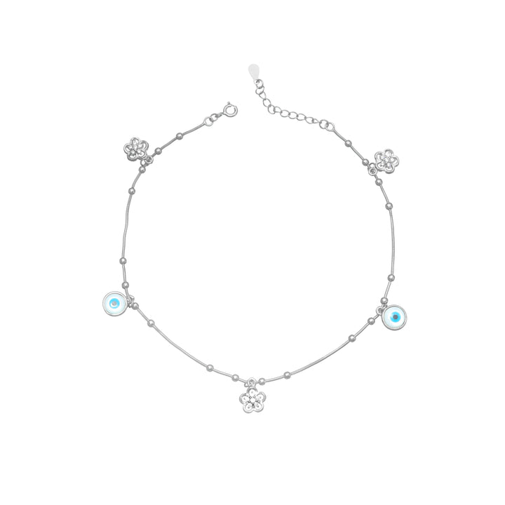 Silver Dream Catcher Anklet - tassyasilver.com