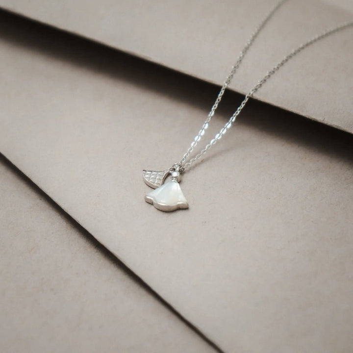 Silver Dual Drop Chain Pendant - tassyasilver.com