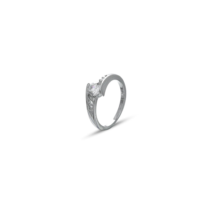 Silver Elegant Curve Ring - tassyasilver.com