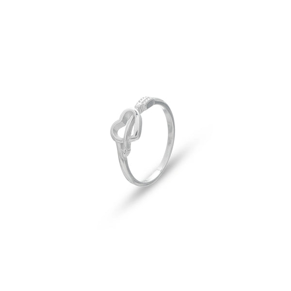Tassya Silver Elvie Heart Ring in 925 sterling silver.
