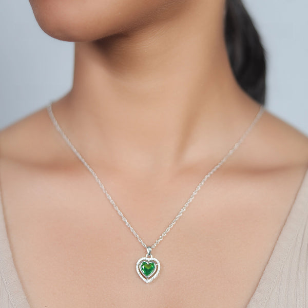 Silver Enchanted Heart Chain Pendant - tassyasilver.com