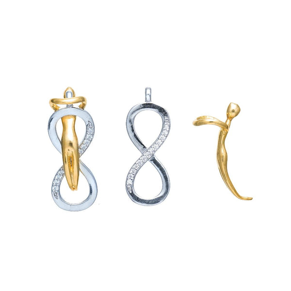 Tassya Silver silver Eternal Bond pendant in 925 sterling silver
