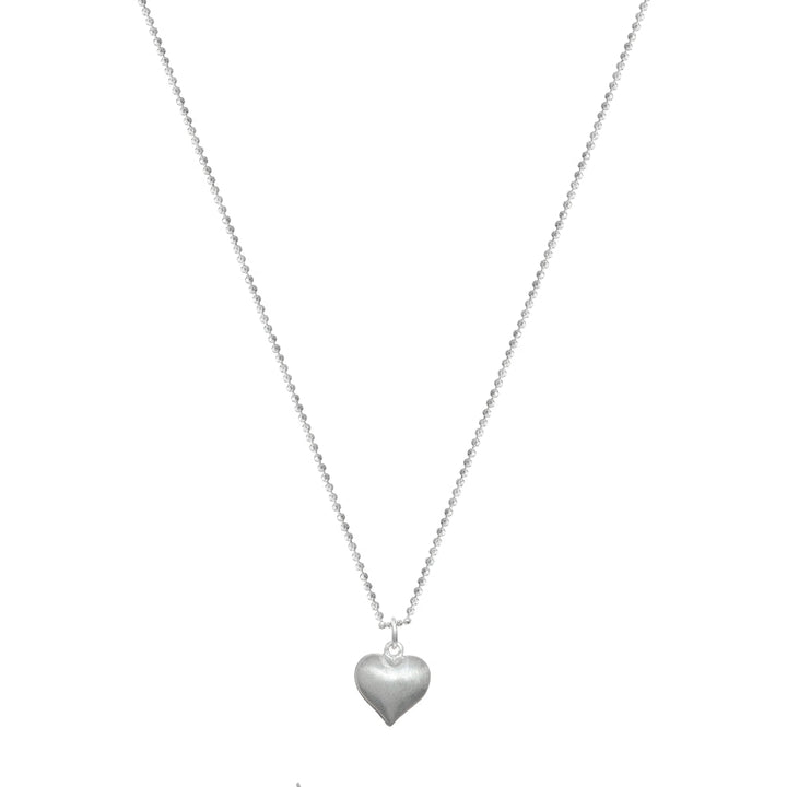 Silver Eternal Love Heart Chain Pendant - tassyasilver.com