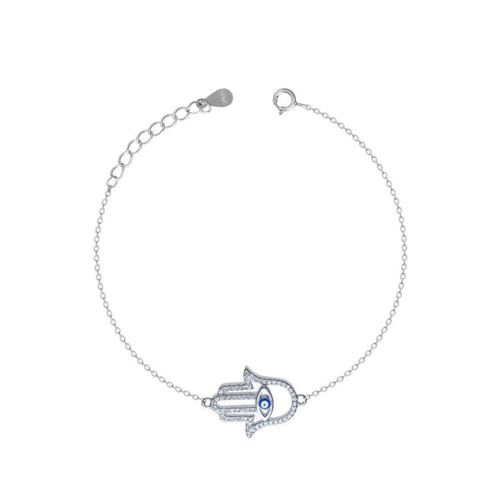 Tassya Silver silver Ethereal Hamsa bracelet in 925 sterling silver