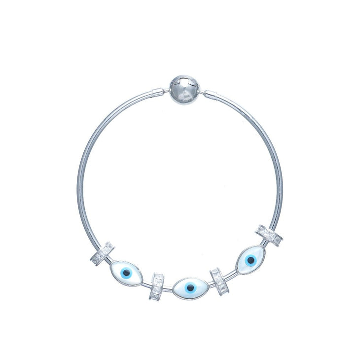 Tassya Silver silver Eye Gleam kada in 925 sterling silver