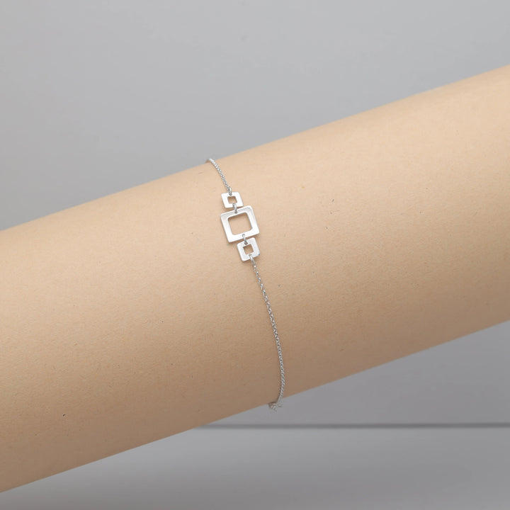 Silver GeoLink Bracelet - tassyasilver.com
