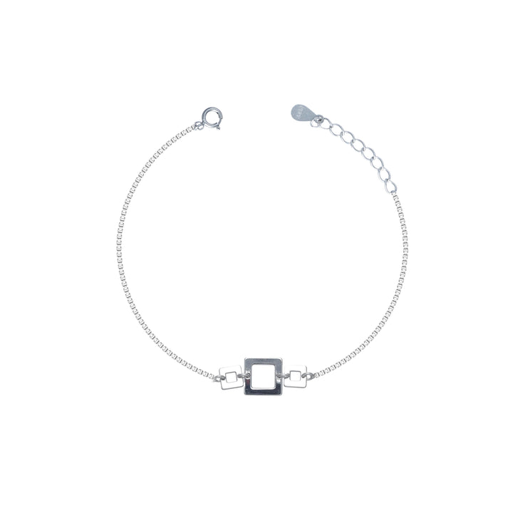 Silver GeoLink Bracelet - tassyasilver.com