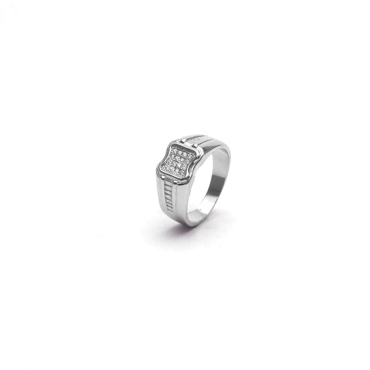 Silver Geometric Band Ring - tassyasilver.com