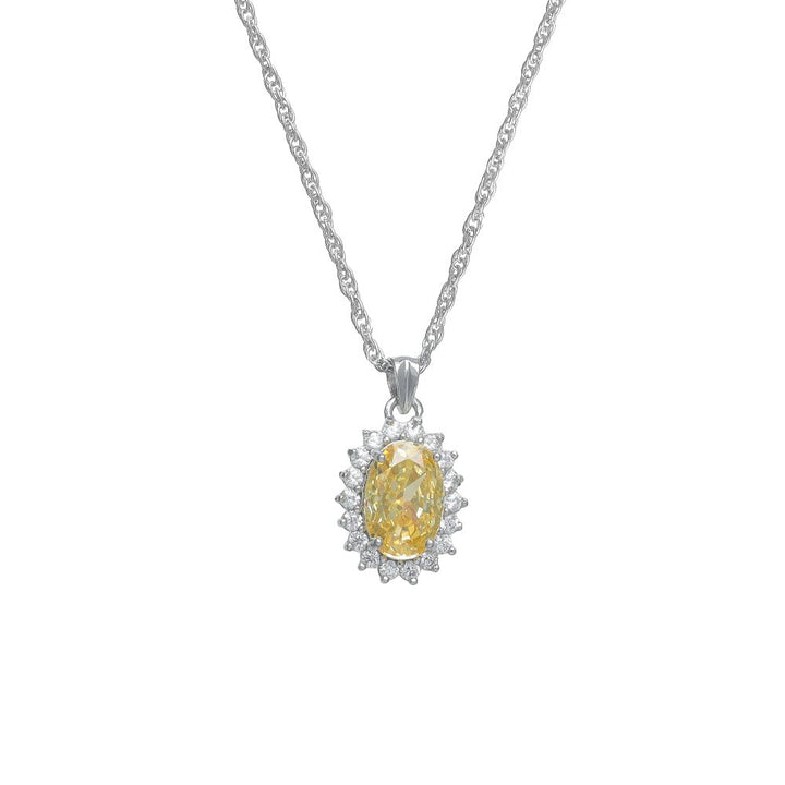 Silver Golden Aura Chain Pendant - tassyasilver.com