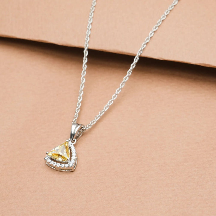 Silver Golden Glow Chain Pendant - tassyasilver.com
