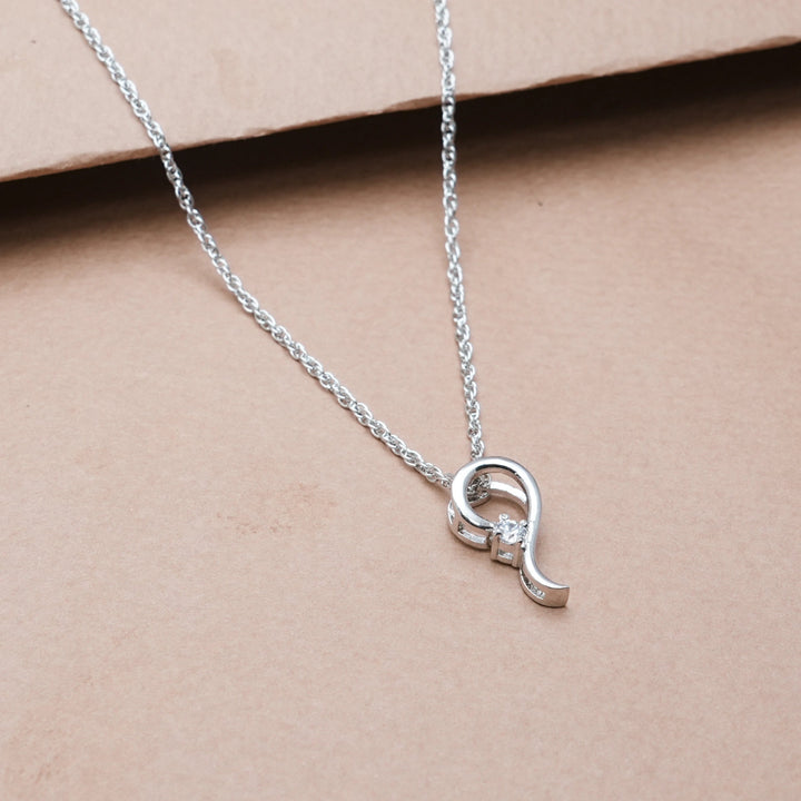 Silver Halo Drop Chain Pendant - tassyasilver.com