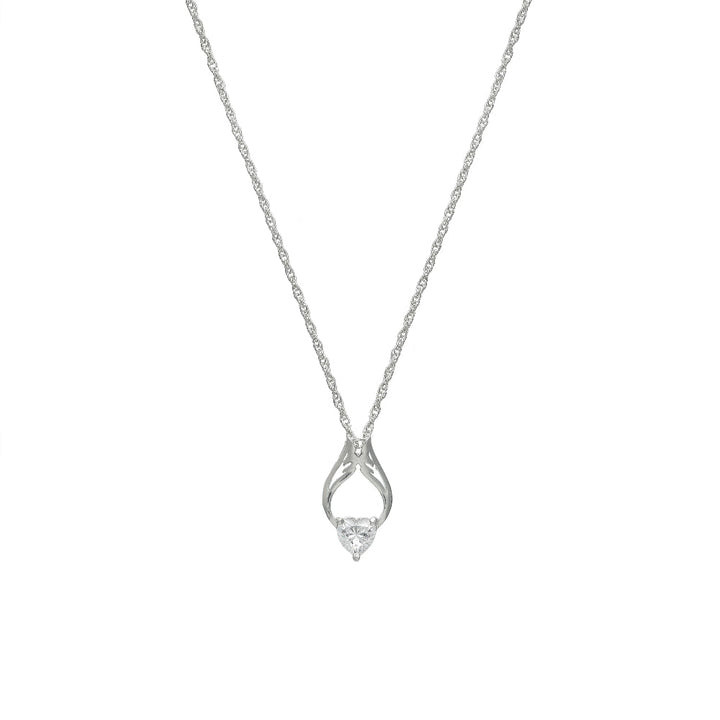 Silver Heart Glow Chain Pendant - tassyasilver.com