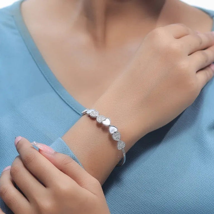 Silver Heart Harmony Kada - tassyasilver.com
