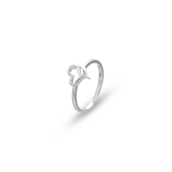 Silver Heart Loom Ring - tassyasilver.com