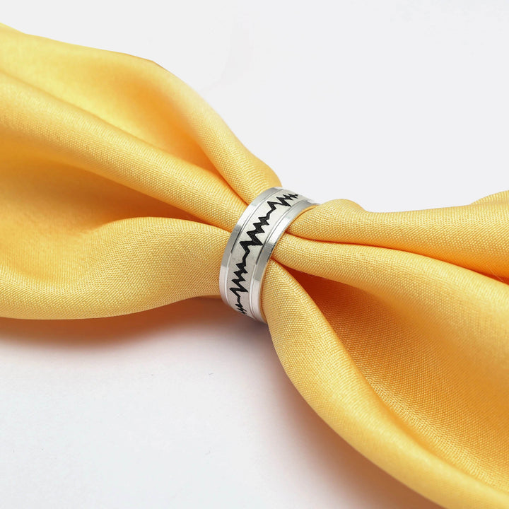 Silver Heartline Band - tassyasilver.com