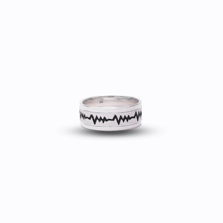 Silver Heartline Band - tassyasilver.com