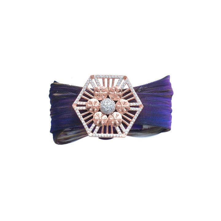 Silver Hexa Bloom Cuff - tassyasilver.com