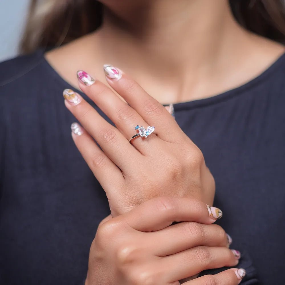 Silver Honey Bee Dream Ring - tassyasilver.com