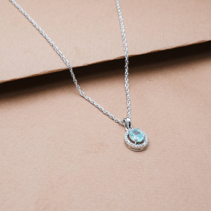 Silver Ice Oval Chain Pendant - tassyasilver.com